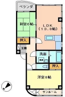 メゾンときわ【2階】の間取り