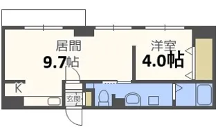 LEE厚別中央【4階】の間取り