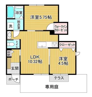 レジデンス宮下【1階】の間取り