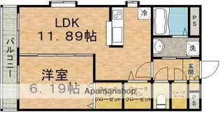 ボヌール・本八幡【1階】の間取り