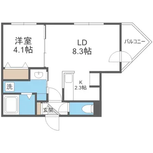 仮称)美園8条5丁目マンション【3階】の間取り