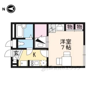 レオパレスヴィクトワール【1階】の間取り