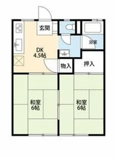 勝股サニーハイツ【1階】の間取り