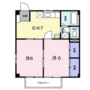 グリーンヒル・ハイツ【1階】の間取り