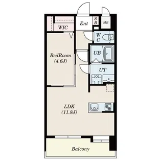 S-RESIDENCE六ツ門abreastI【14階】の間取り