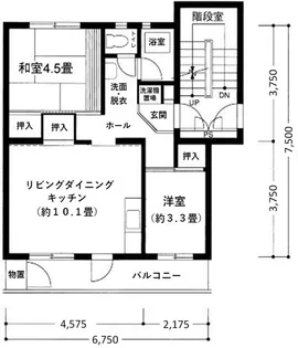 藤沢西部第1 3-7号棟【5階】の間取り