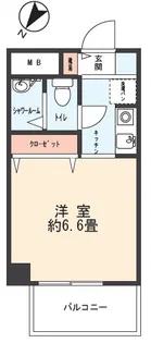 スターブル中原【4階】の間取り