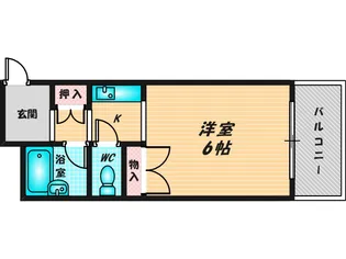 レガーレ布施【6階】の間取り