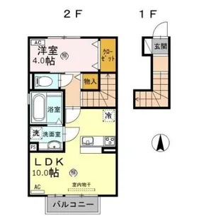 トアーズI【2階】の間取り