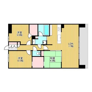 プレミスト北千里クラッシィ J棟【3階】の間取り
