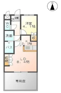 グランベル【1階】の間取り