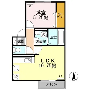 アン アミ【1階】の間取り
