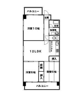 エステート5【3階】の間取り