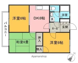 橋本グランドハイツ【1階】の間取り