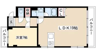 ノーブル臼井【4階】の間取り