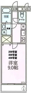 プランドール オニックス【4階】の間取り