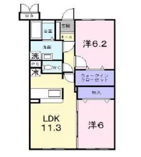 フェニックスサンリョウ【2階】の間取り