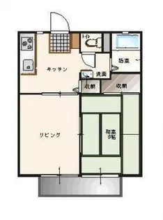 ル・ミスク【1階】の間取り