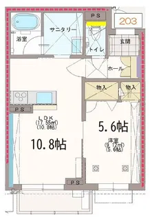 ベルクK【2階】の間取り