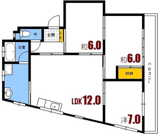 レジデンス曙【3階】の間取り