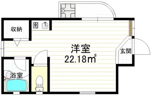 1Rの間取り画像