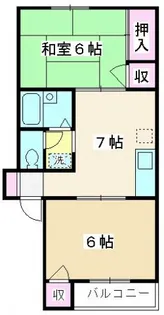 サクセス朝霞【1階】の間取り