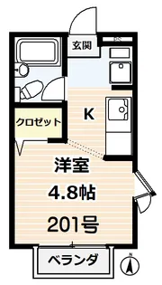 マイハイツ【2階】の間取り