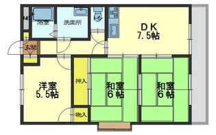 上野マンション【3階】の間取り