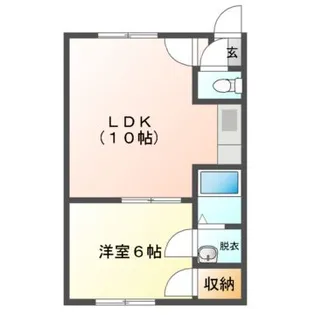 Mハイツ若草2【1階】の間取り