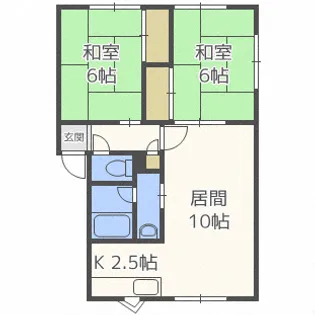 コーポ愛II【3階】の間取り