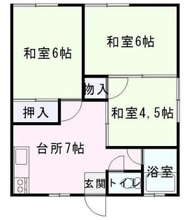 コーポ郡川【2階】の間取り