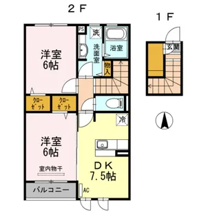 ボナール【2階】の間取り