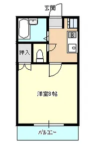 フォレスト・ビラ【1階】の間取り