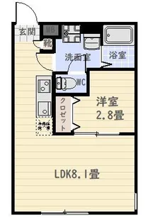 you cort higashitaniyama【4階】の間取り