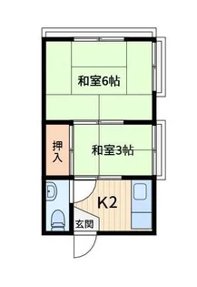 陽光荘【2階】の間取り