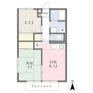 フローラルC棟【1階】の間取り
