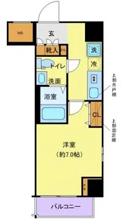 クレヴィスタ蒲田【11階】の間取り