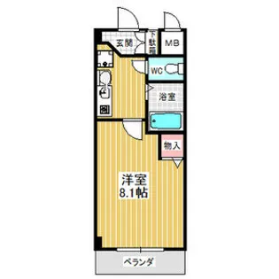 PLAGE HIMURO【5階】の間取り