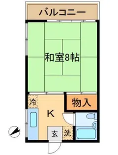 神奈川県川崎市中原区中丸子【アパート】の間取り