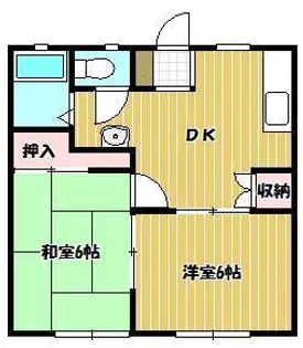 ふれ愛サンガーデンB棟【2階】の間取り