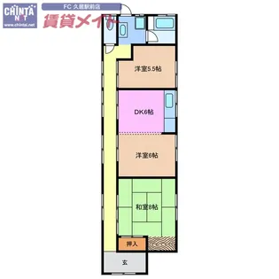 三重県津市幸町【一戸建】の間取り