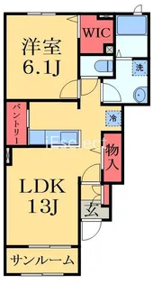 オーバーフォレストIII【1階】の間取り