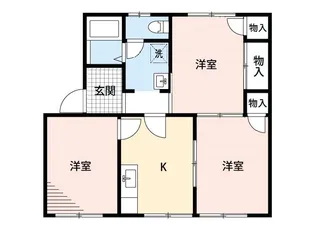ルージュ1【2階】の間取り