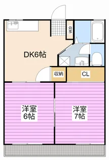 リヴェール吉沢 A棟【2階】の間取り