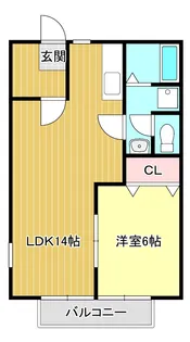 スカイサラブレット【2階】の間取り