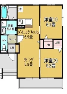 ラ・ルーチェC棟【2階】の間取り