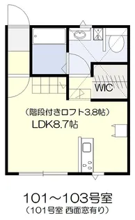 ライズ・フィルC【1階】の間取り