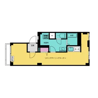駅前第一センター(駅前第一住宅)【3階】の間取り