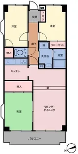神奈川県川崎市宮前区東有馬2【マンション】の間取り