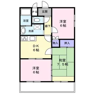 ソレアード【1階】の間取り